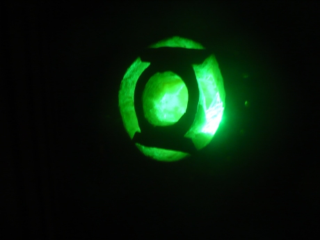 our green lantern pumpkin